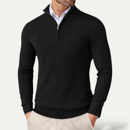 Luxurious Half-Zip Cashmere Pullover