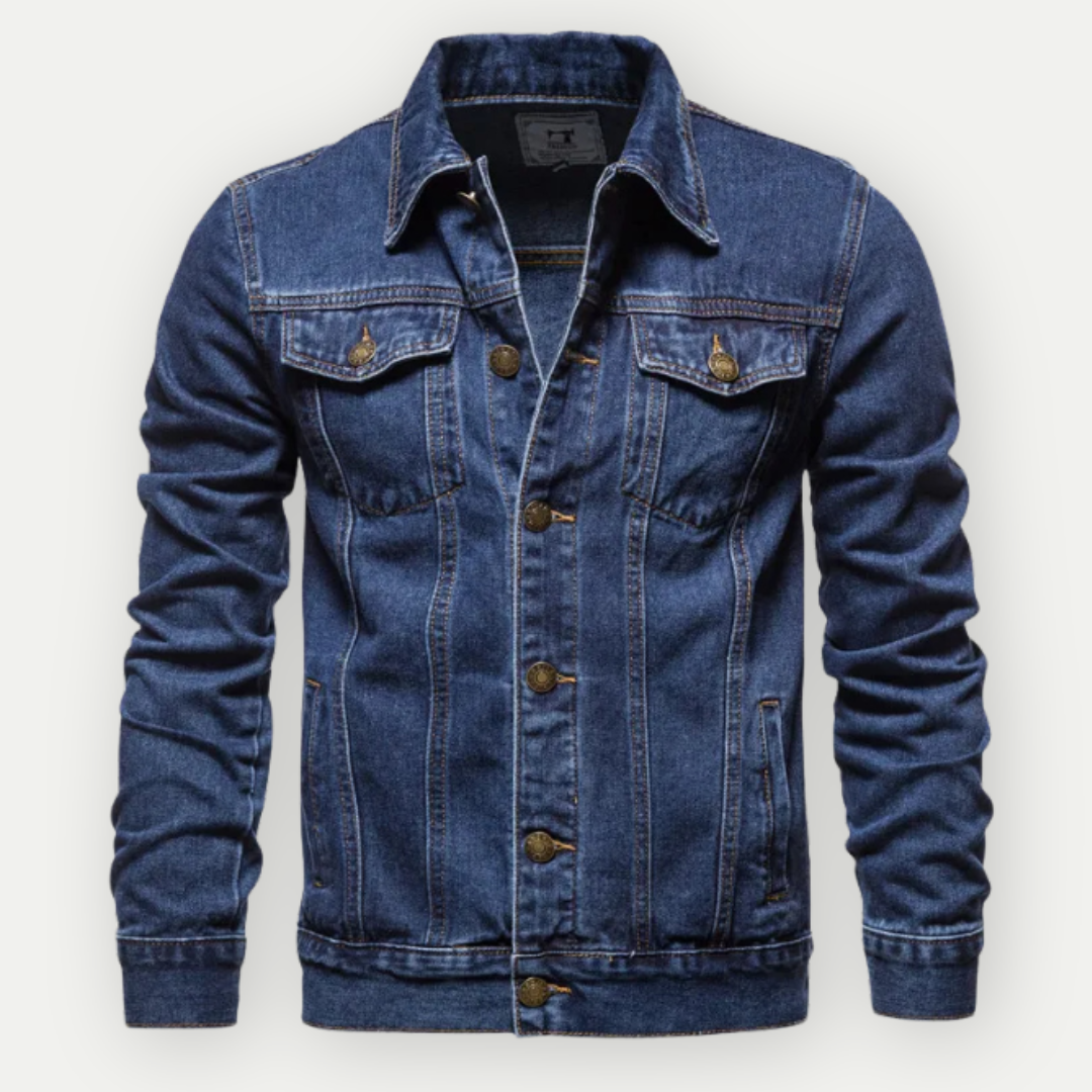 Men's Vintage Wash Denim Trucker Jacket